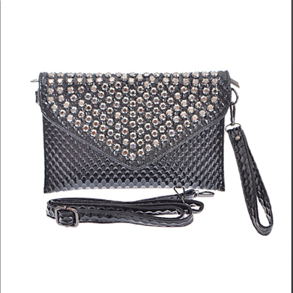 Metallic Crossbody Clutch